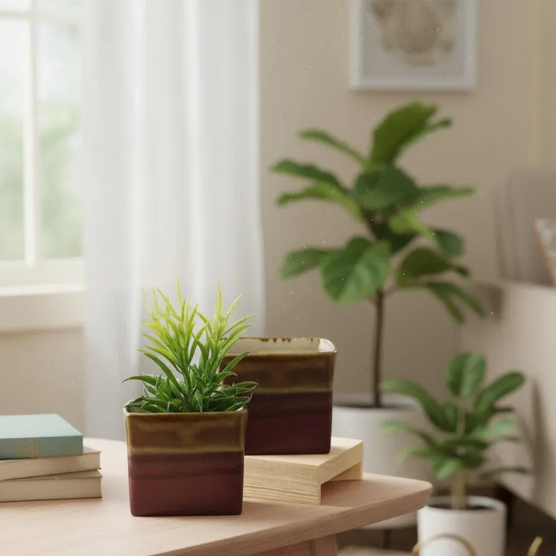 PureLuxe Pots & Planters (Brown) - Set Of Two media 3