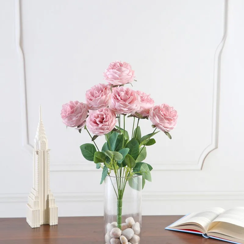 Petalisse Rose Fabric Artificial Flower - Light Pink media 3