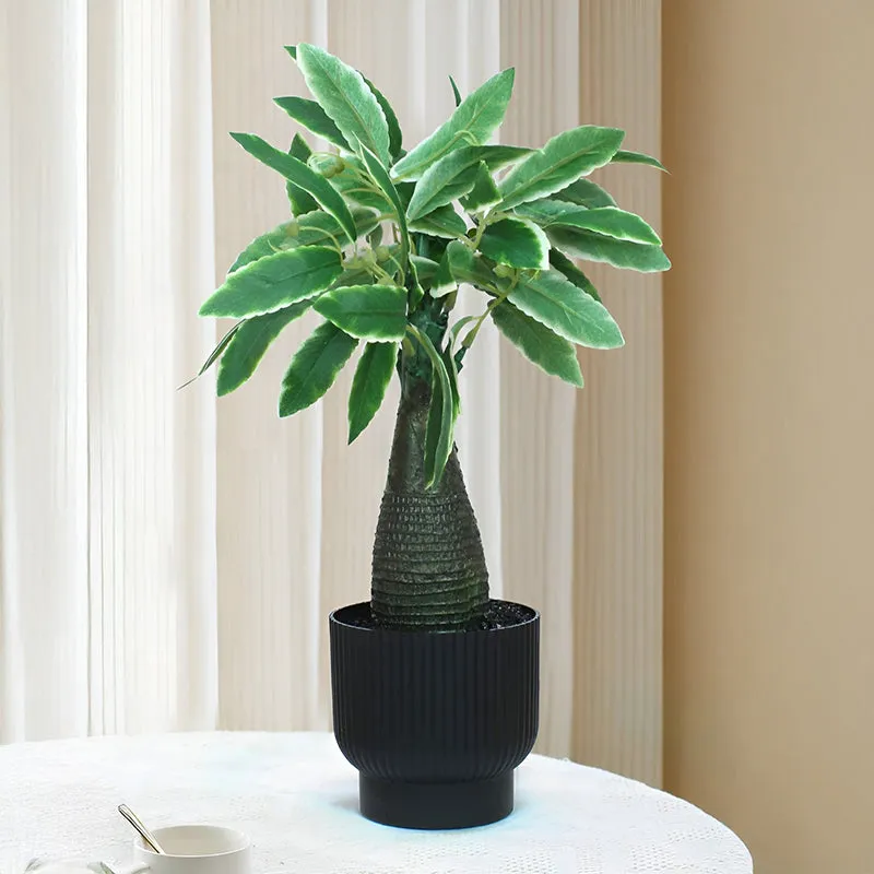 Ever Lush Artificial Plant With Black Plastic Pot - 1 ft media 2