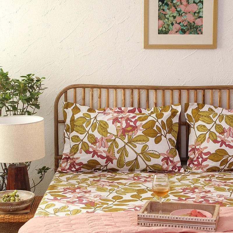 Moringa Cotton Bedsheet (Pink) - 180 TC media 3