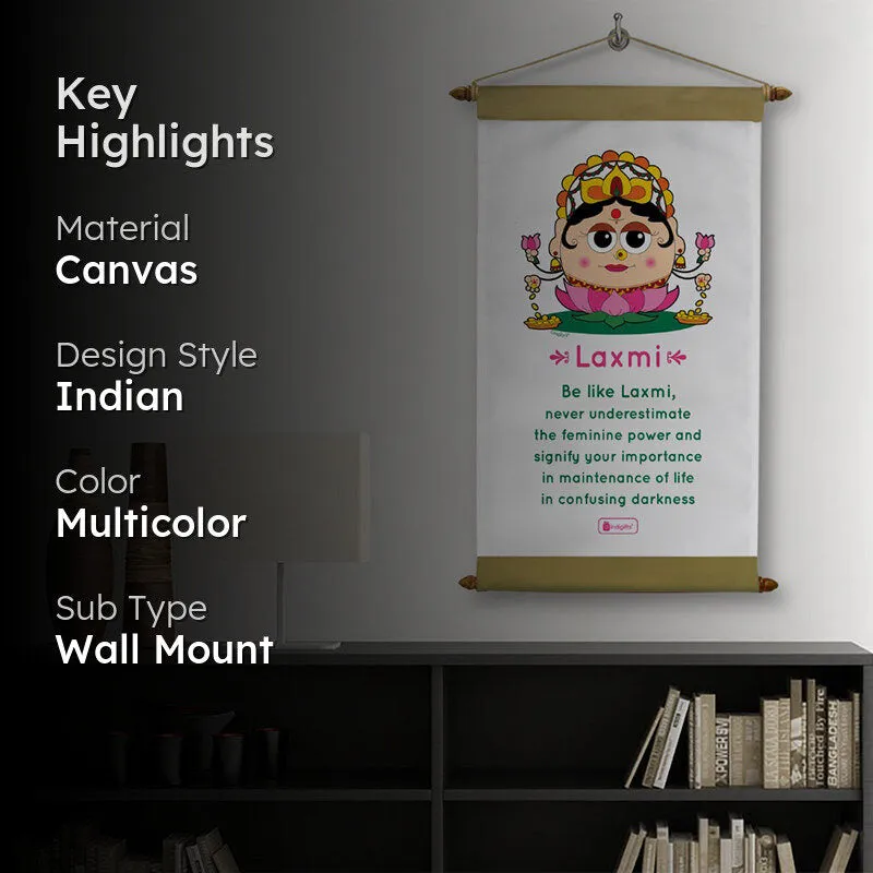 Whimsy Cute Laxmi Motivational Canvas Wall Accent media 2