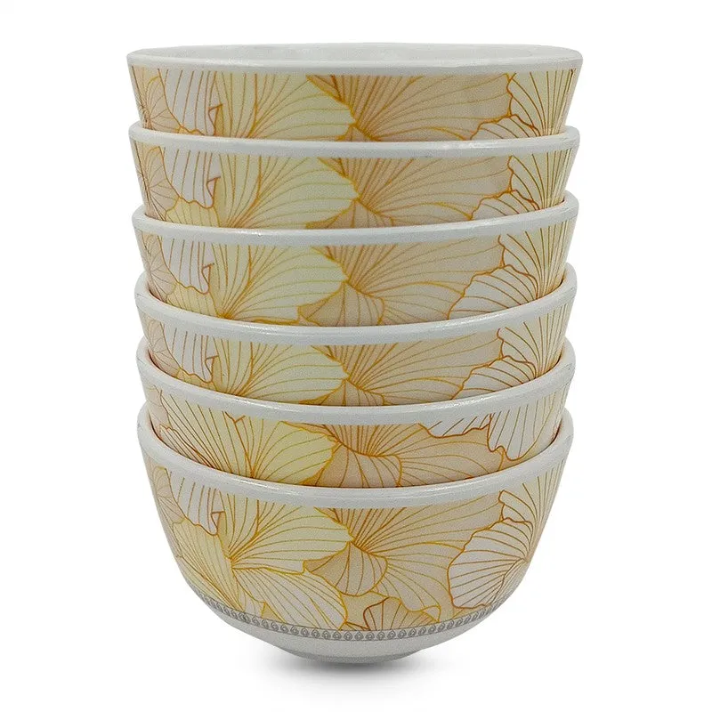 Flore Melamine Snack Bowls (200 mL Each) - Set of Six media 4