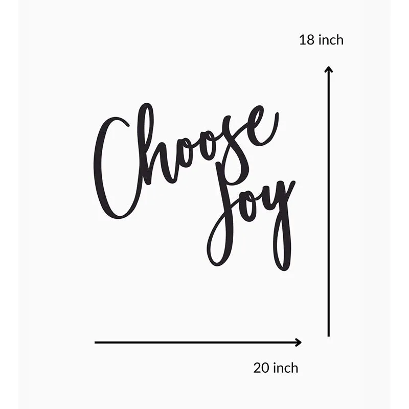 Choose Joy Black Iron Wall Accent media 5