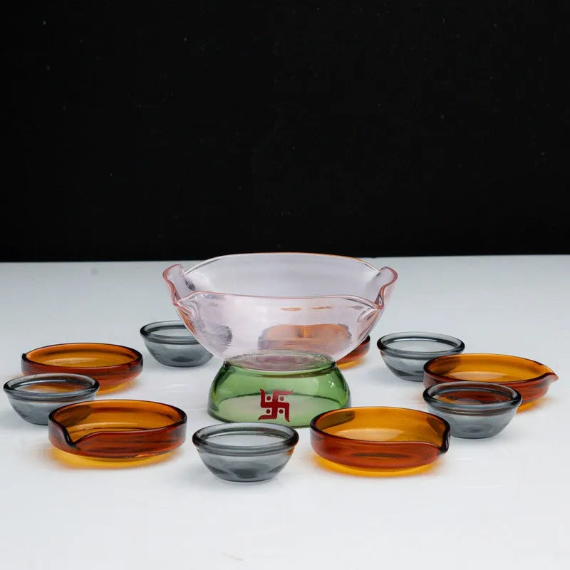 DeepVeda Elegant Handmade Diya - 11 Piece Set media 5
