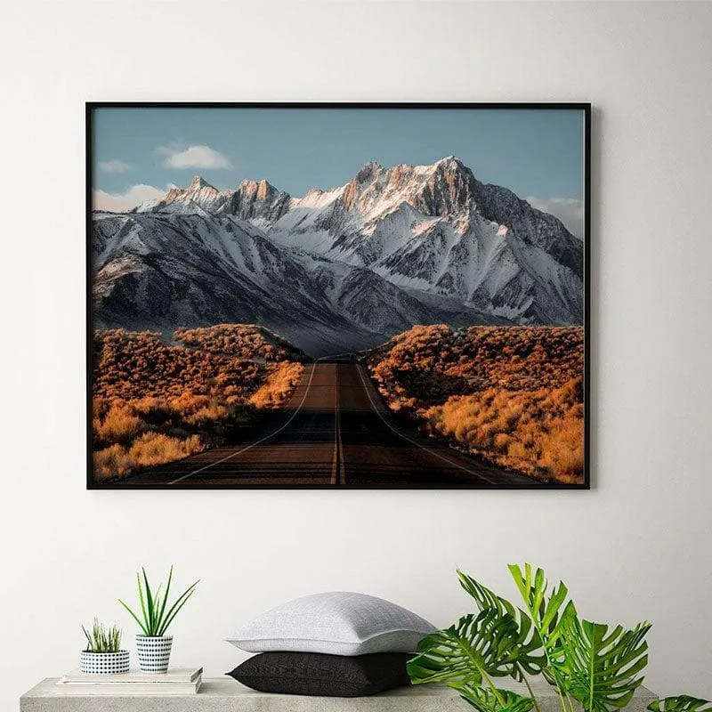 Sierra Nevada Wall Painting - Black Frame media 1