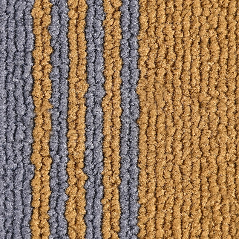 Stripe Haven Kitchen Floor Mats (Beige, Blue) - Set of Two media 4