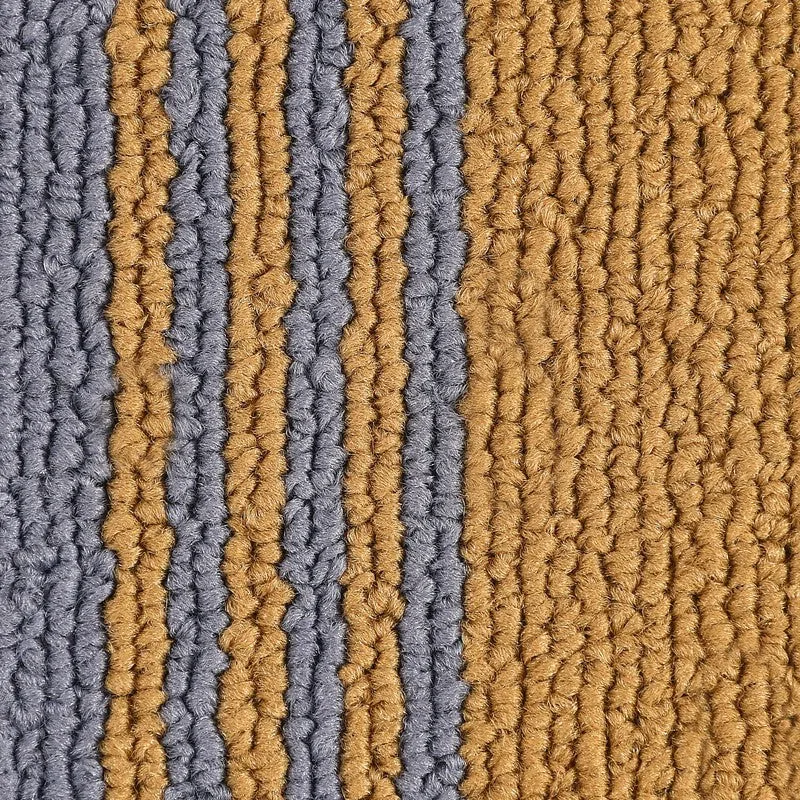 Stripe Haven Kitchen Floor Mats (Beige, Blue) - Set of Two media 4
