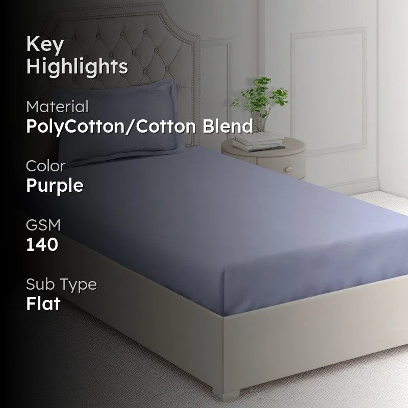 Calora Bedsheet (Lavender) - 140 GSM media 2