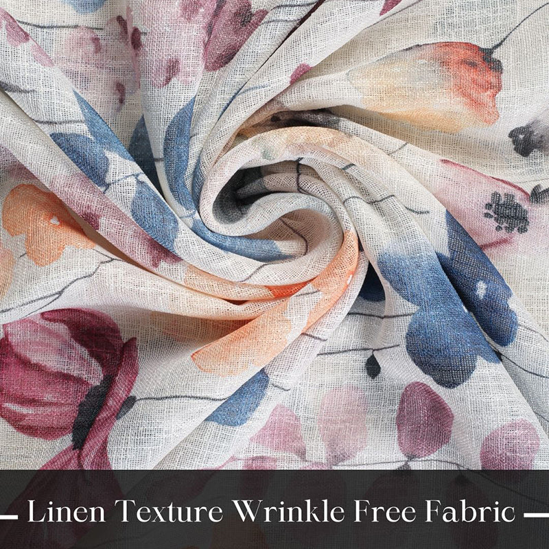 Glissar Linen Texture Sheer Curtain - Set Of Two media 9