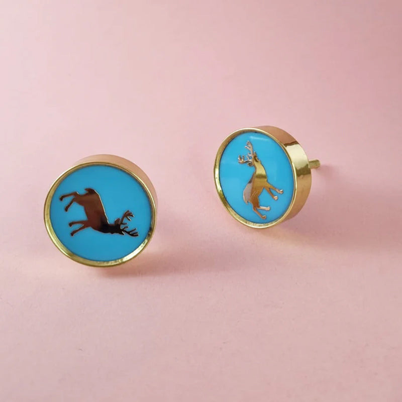Cobalt Stag Drawer Knob - Set Of Two media 5