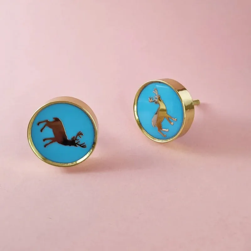 Cobalt Stag Drawer Knob - Set Of Two media 5