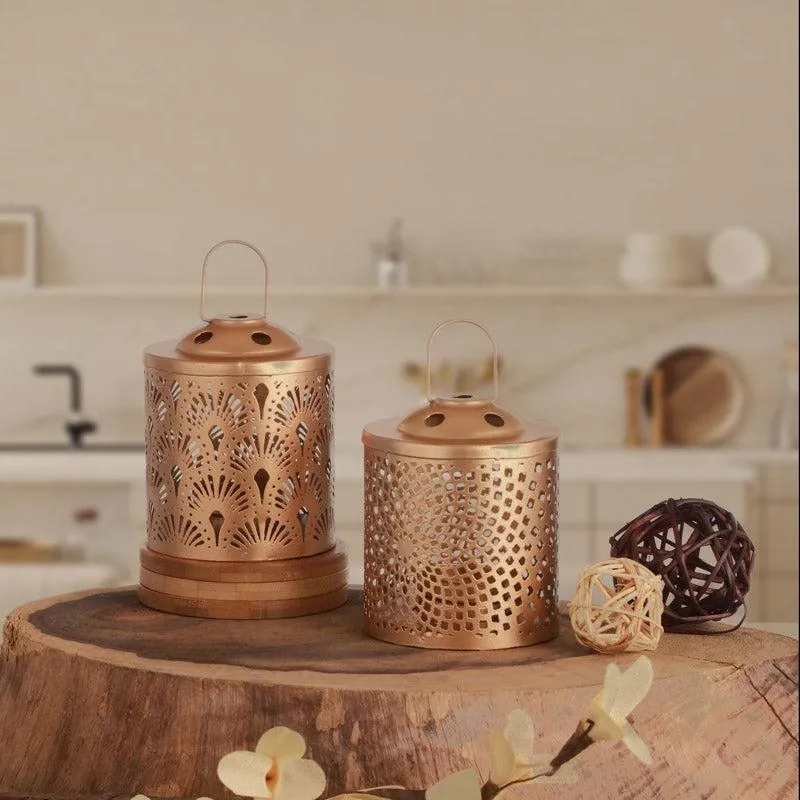 Eba Lantern Tealight Candle Holder - Set Of Two media 3