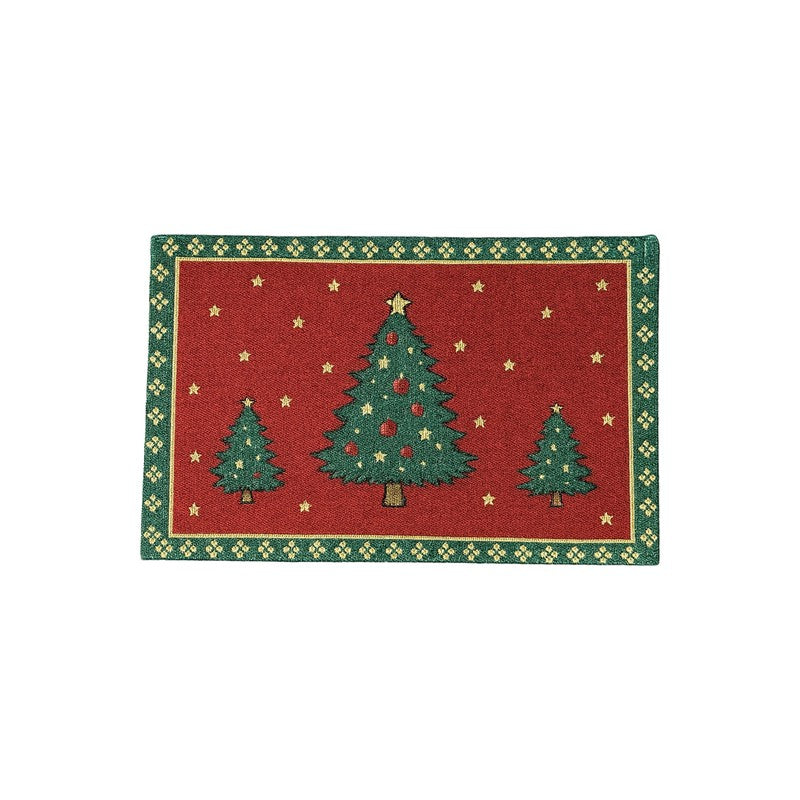Evergreen Christmas Trees Table Mats - Set Of Two media 3