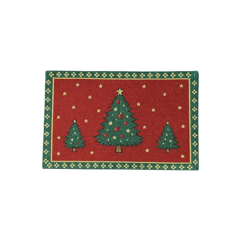 Evergreen Christmas Trees Table Mats - Set Of Two media 3