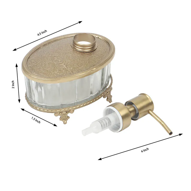 Amira Soap Dispenser - Antique Brass media 5