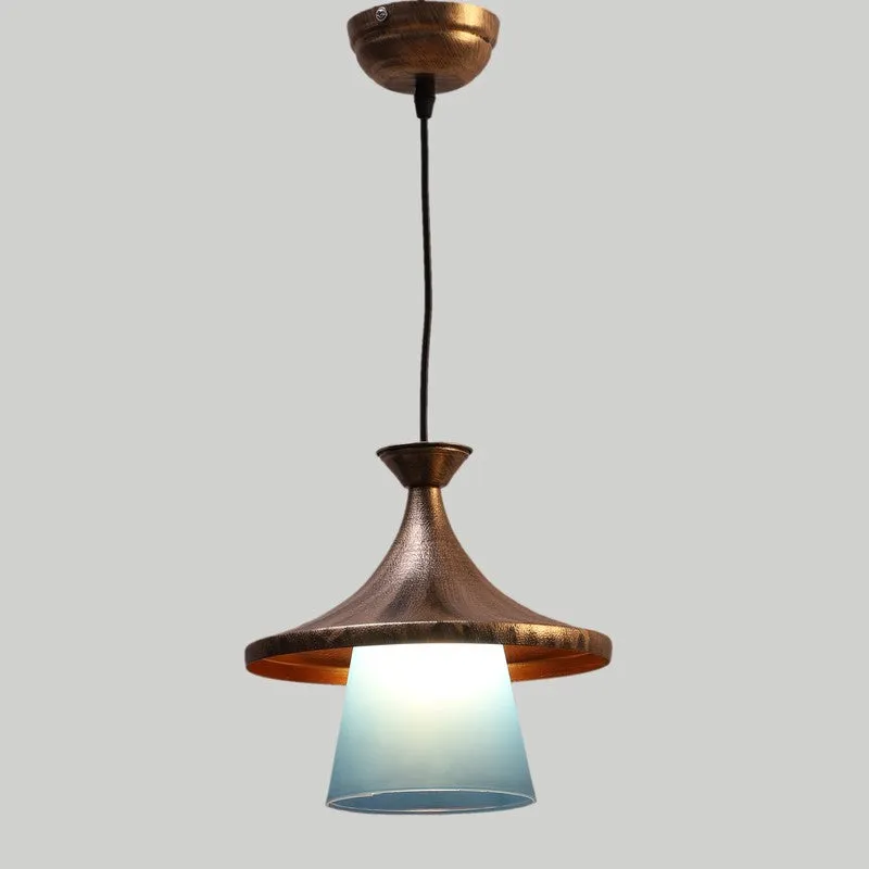 Blue Accent PVC Ceiling Lamp media 4