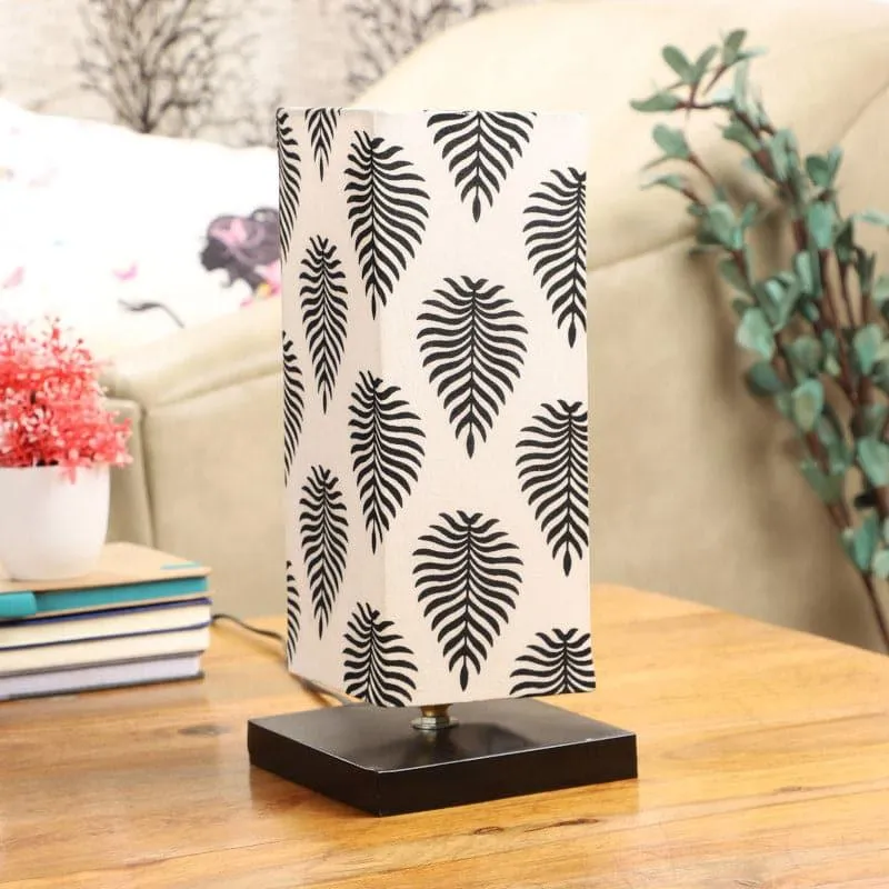 Tropica Ingram Fabric Table Lamp - Black,White media 3