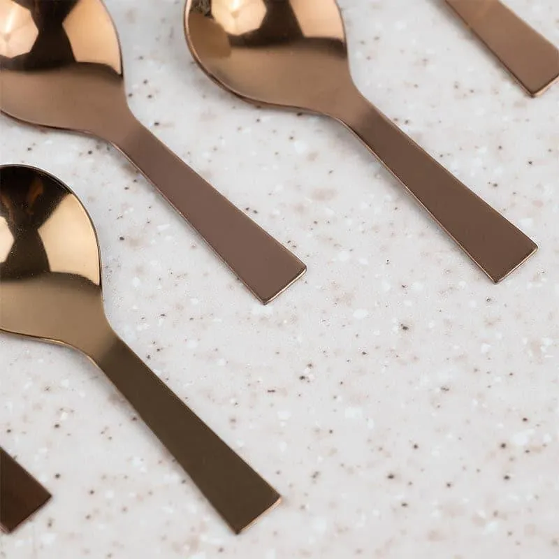 Umava Premium Gold Stainless Steel Masala Spoon Set of 6 media 4