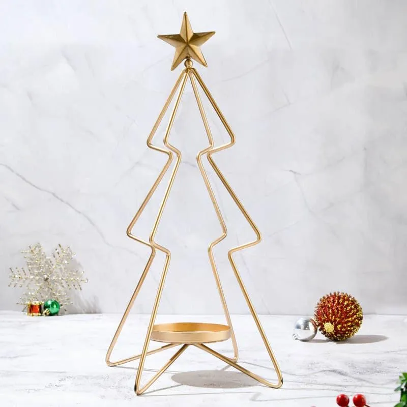 Large Christmas Tree Candle Stand media 4