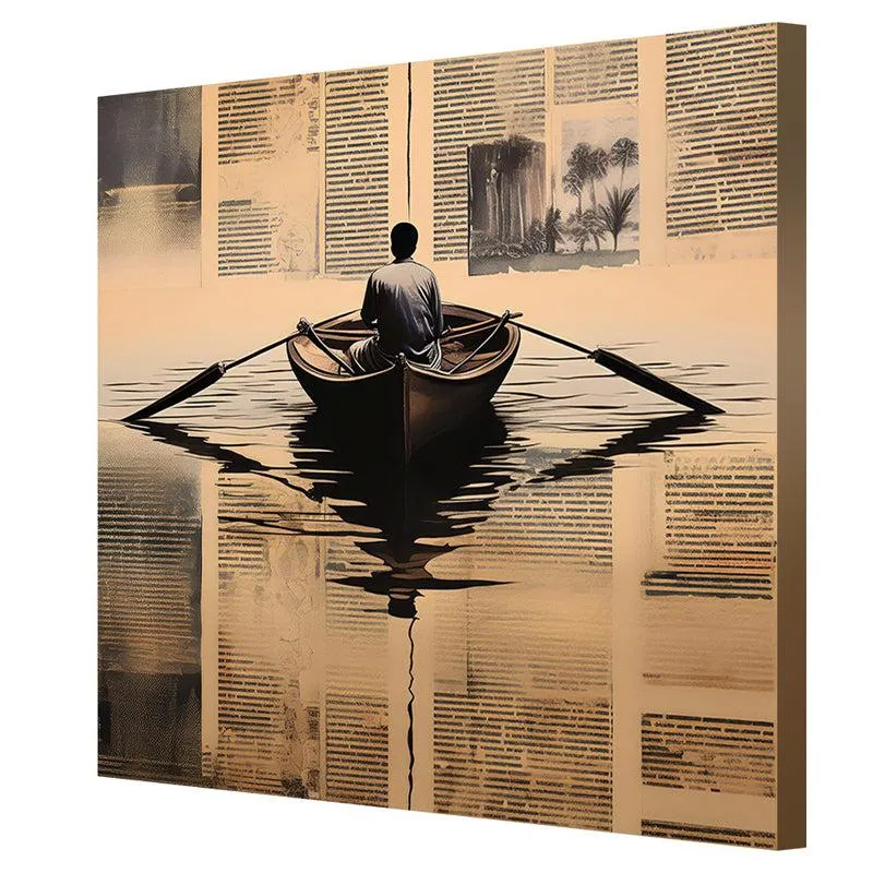 Voyage To The Sea Wall Painting media 5