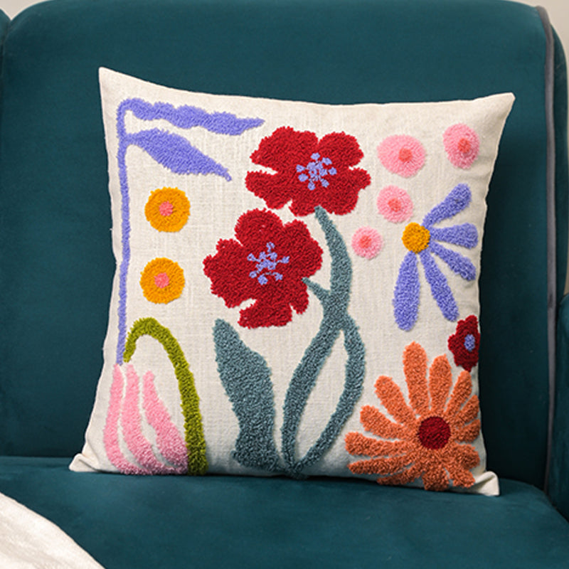 Pillow Petals Embroidered Cushion Cover media 4