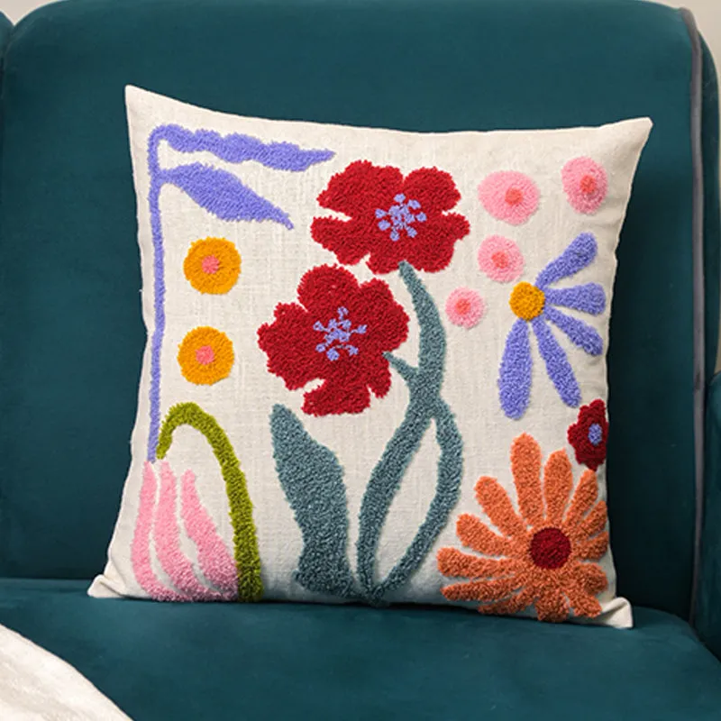 Pillow Petals Embroidered Cushion Cover media 4