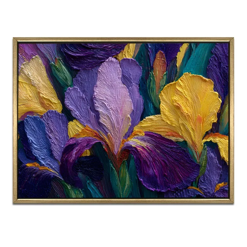 Violet Whisper Canvas Wall Painting With Frame media 3