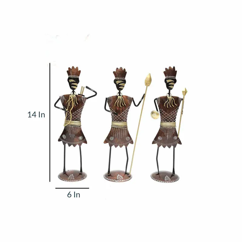 Tribesmen Showpiece - Set Of Three media 7