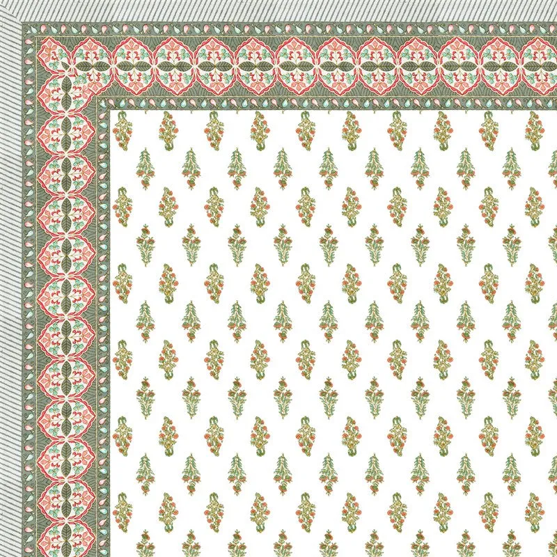 HeritagePetal Handblock Printed Cotton Bedsheet (Brown) - 400 TC media 6