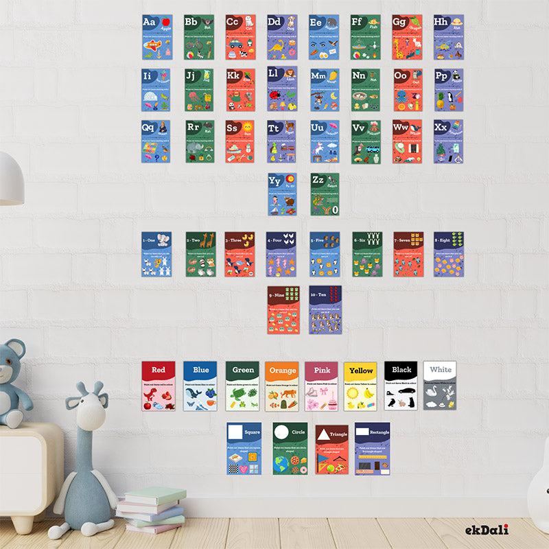 Learn & Play Wall Poster - Set of Forty Eight - Bundles
