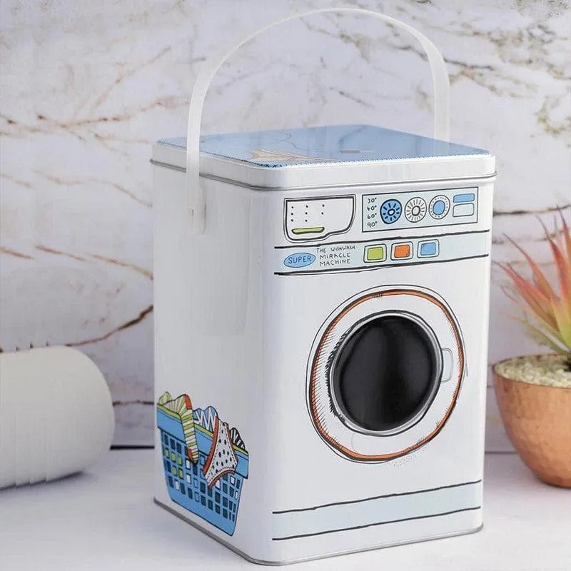 Compact Metal Hanging Storage Box for Laundry & Home Organization media 1