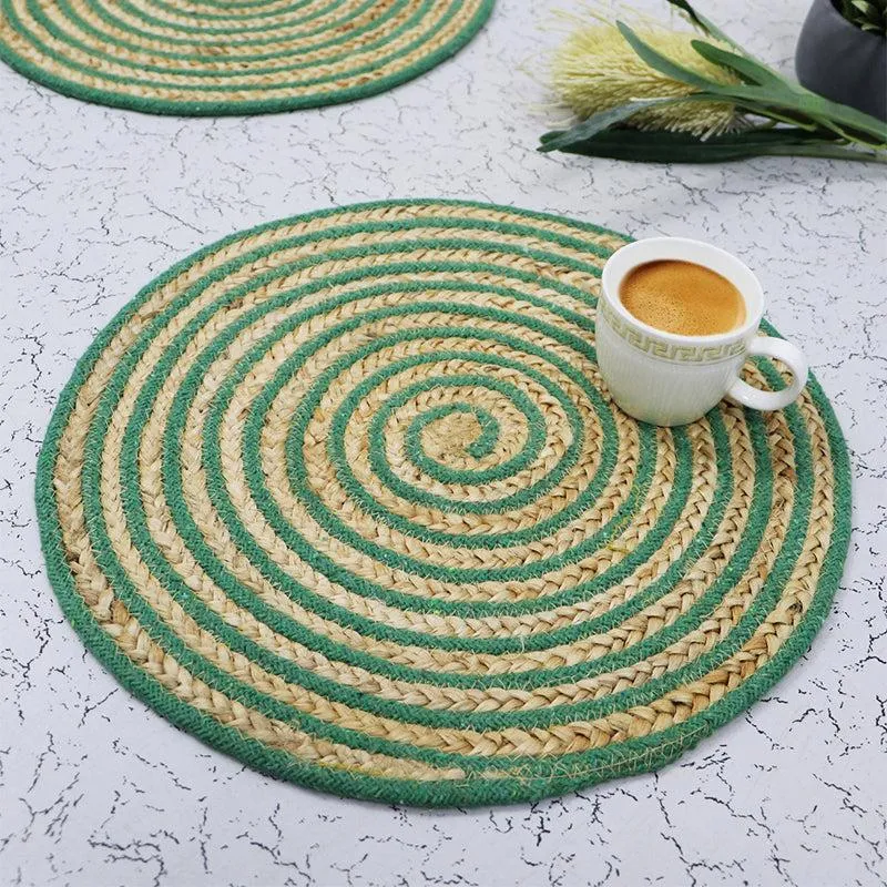 Spiro Round Placemat (Green) - Set Of Six media 4