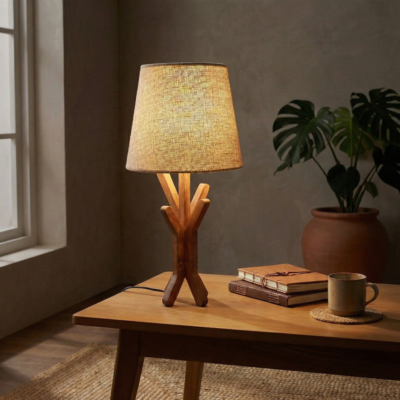 Kyrielle Jute Table Lamp - Brown,Beige media 3