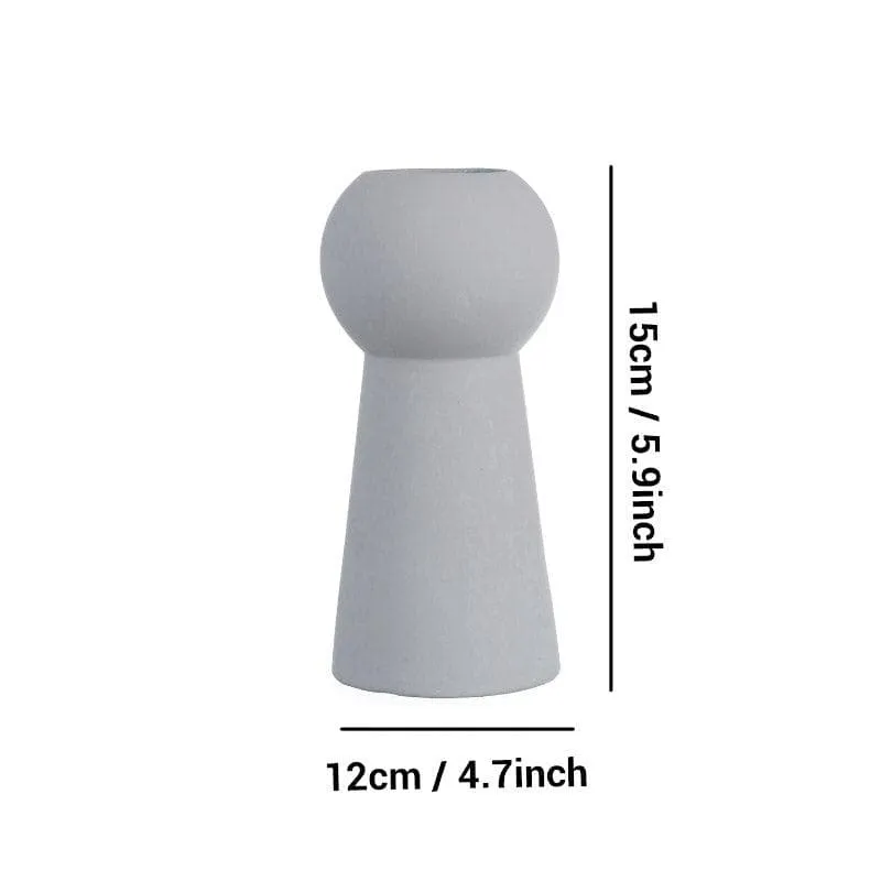 Zircon Ceramic Vase - Grey media 5