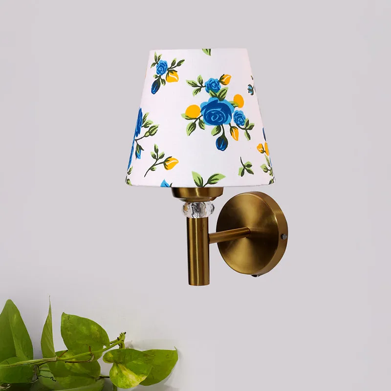 Garden Lights Steel & Cotton Wall Lamp - Blue media 3