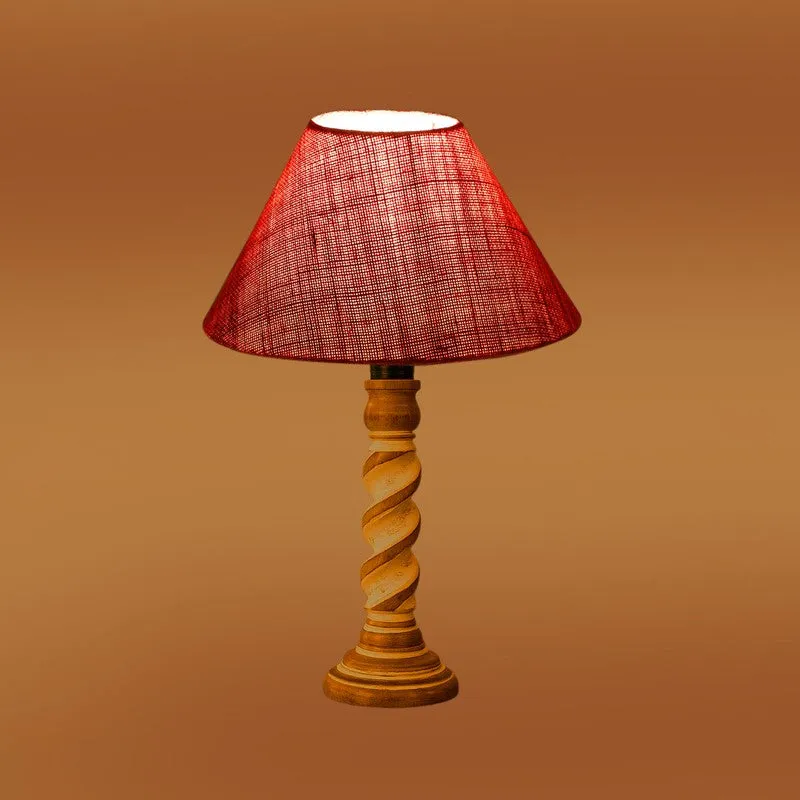 Modera Zyve Wooden Table Lamp - Pink media 7