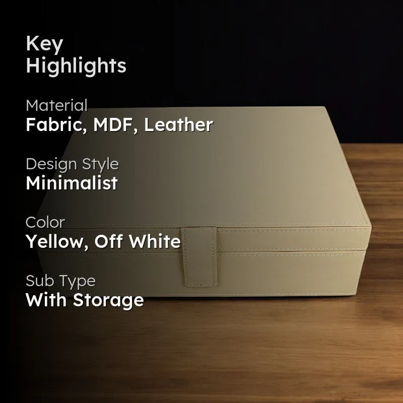 Cubbi Storage Box - Off White & Yellow media 2