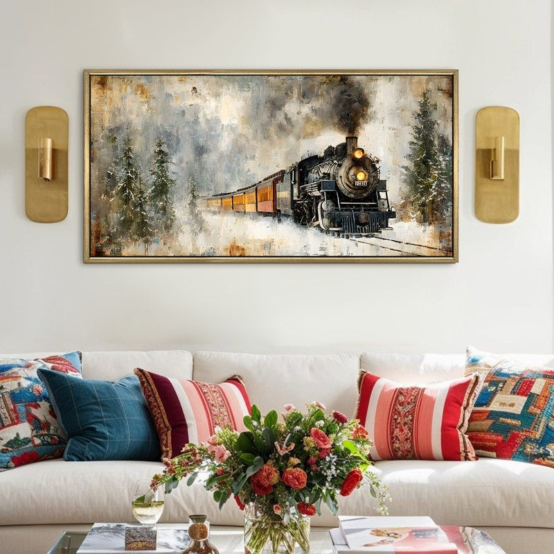 Heritage Rail Canvas Wall Painting With Frame