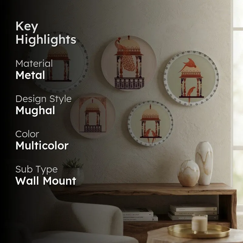Royal Veranda Metal Wall Plates - Set of Five media 2