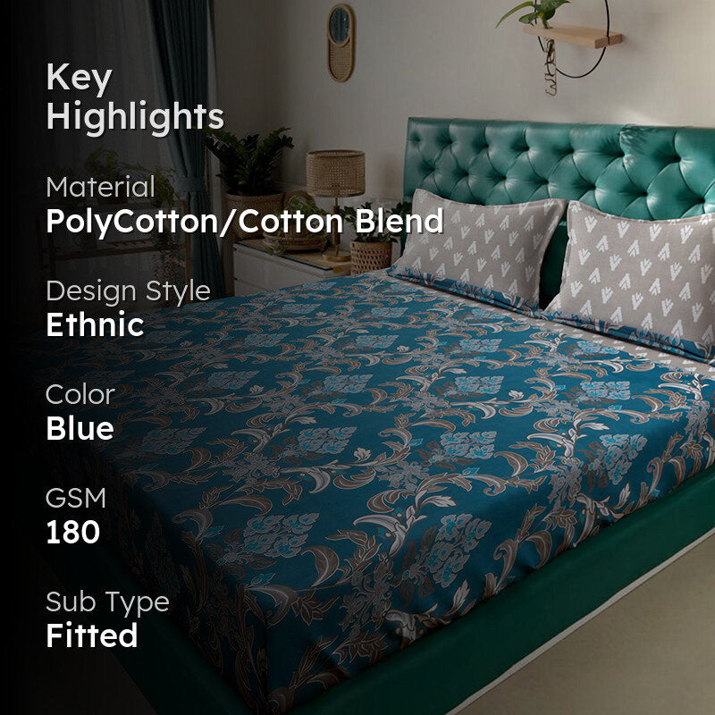Thaal Fitted Bedsheet - 180 GSM media 2