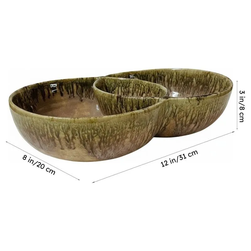 Double Ceramic Dowella Bowl media 8