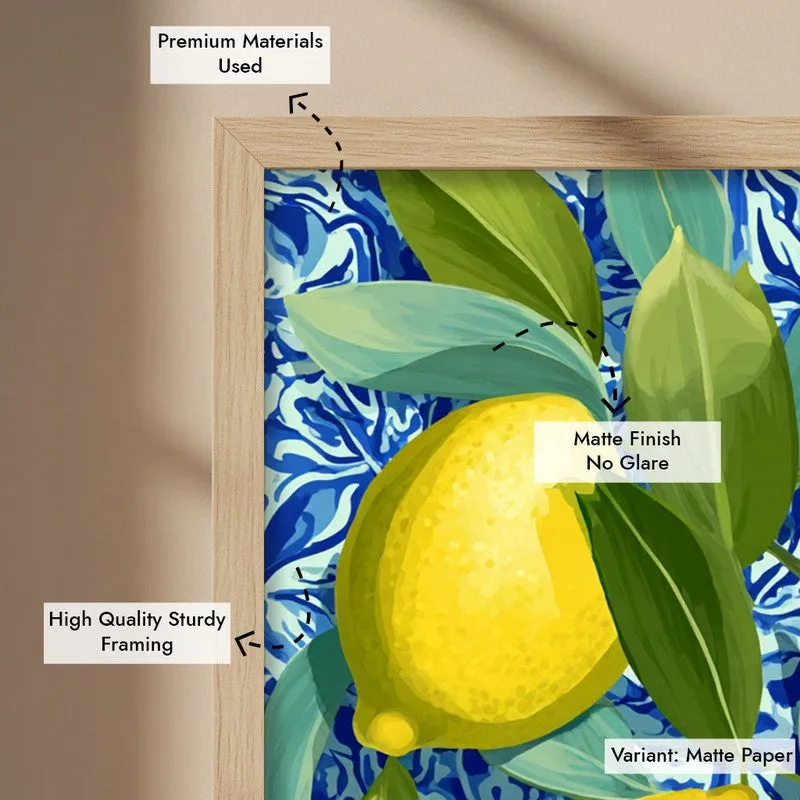 Citrina Canvas Wall Painting - Brown Frame media 7