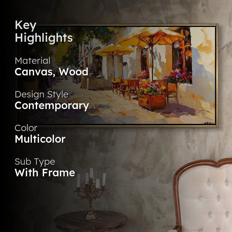Village Ease Canvas Wall Painting With Frame media 2