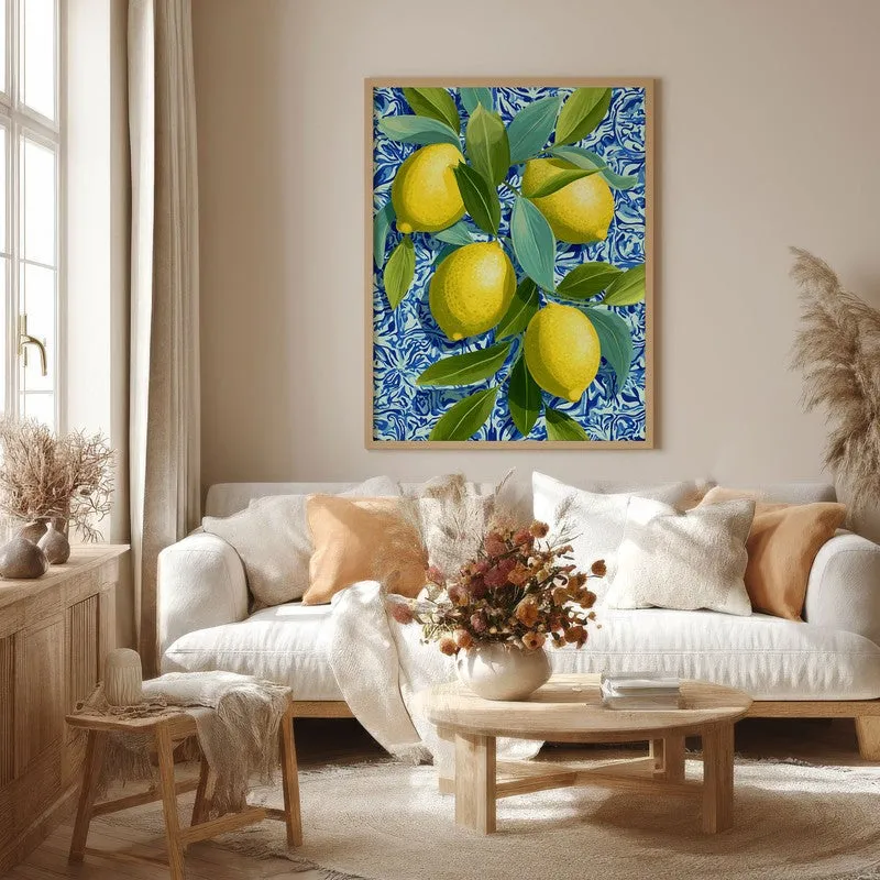 Citrina Canvas Wall Painting - Brown Frame media 4