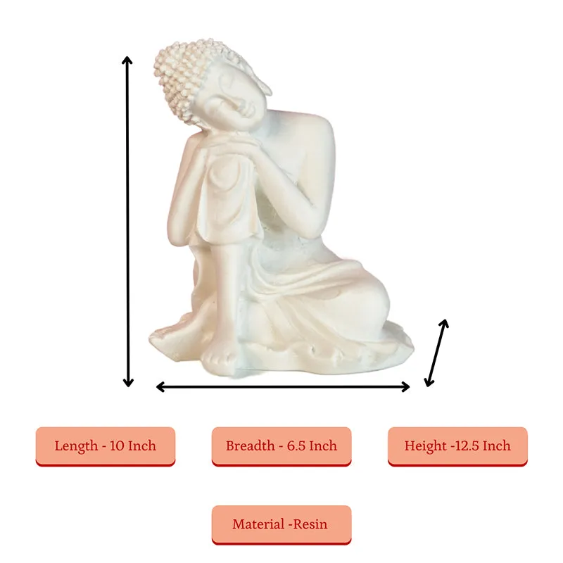 Thinking Buddha Resin Idol media 7