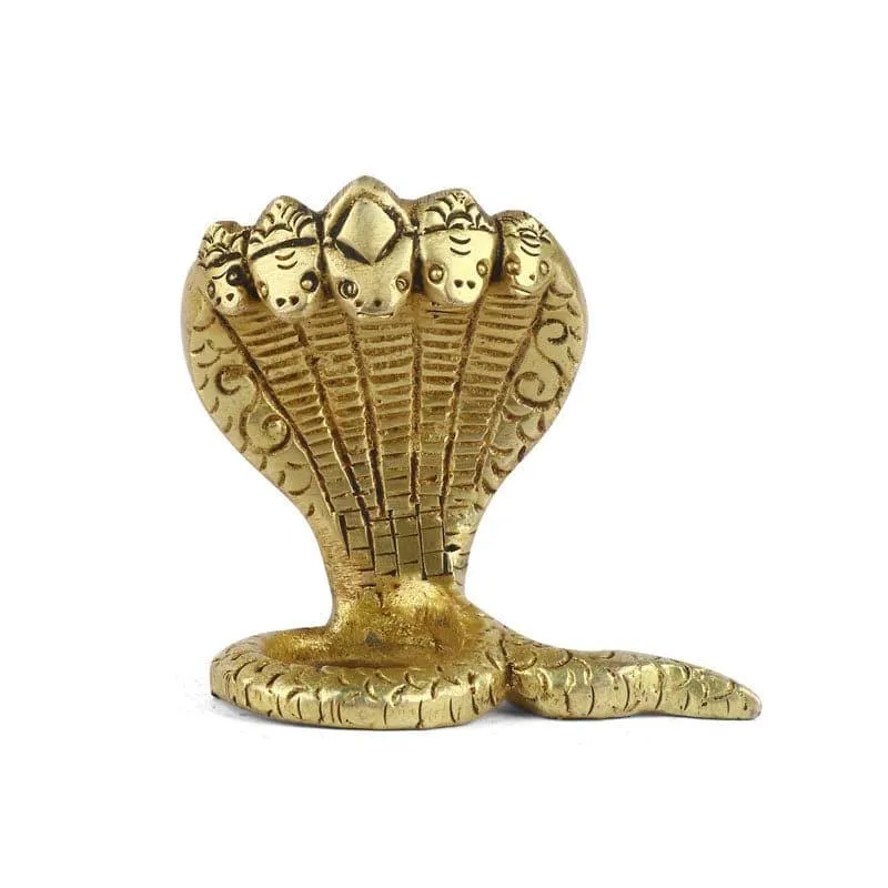 Shivling With Naga Brass Idol media 5