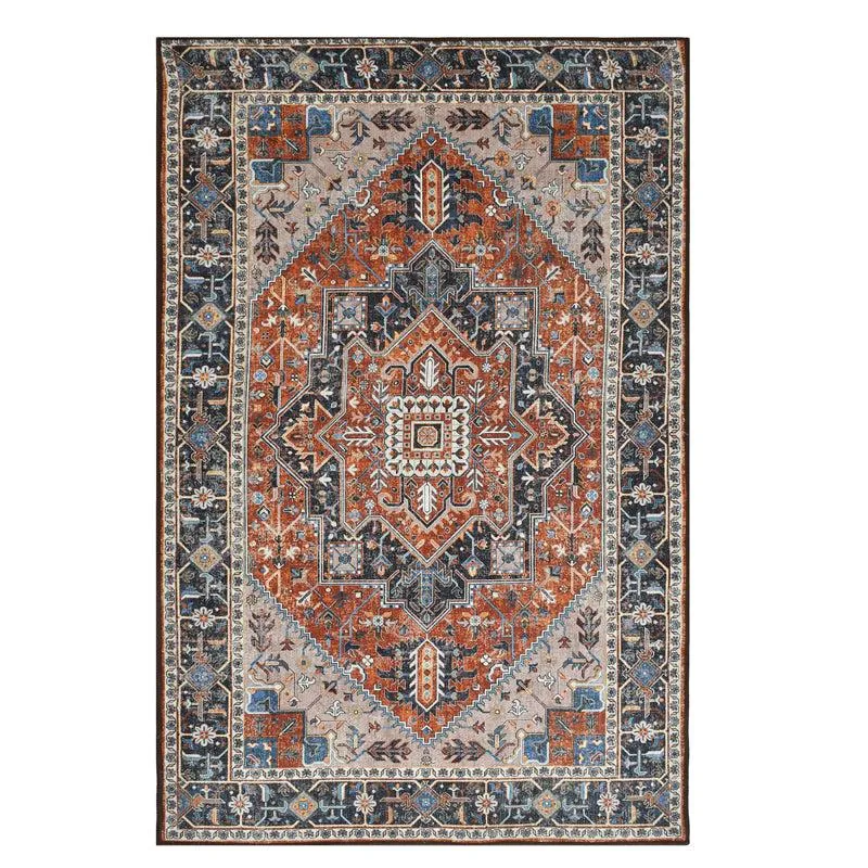 Jahan Velvet Rectangle Anti-Skid Carpet media 1