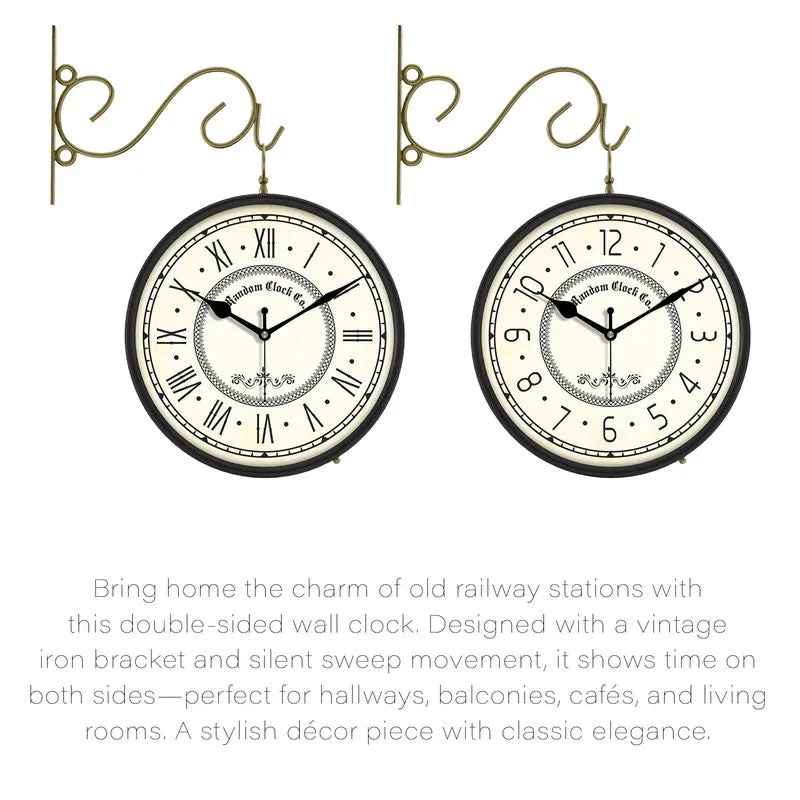 Oldspire Double Sided Wall Clock media 5