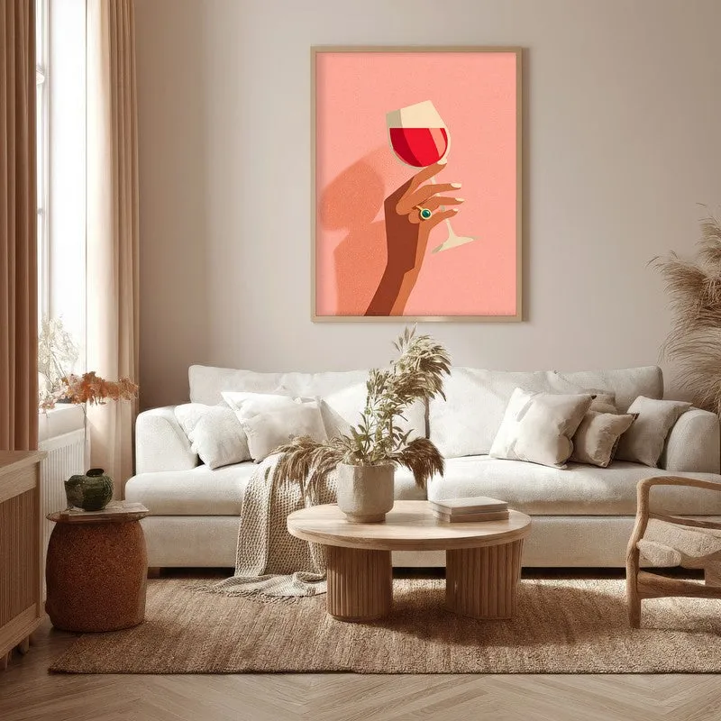 Silhouette Canvas Wall Painting - Brown Frame media 5
