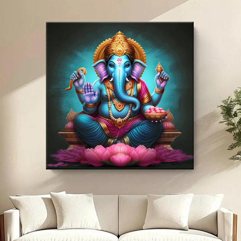Mooshika Vahana Wall Painting